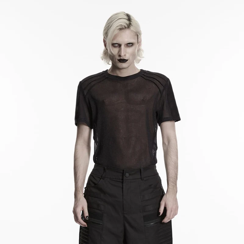Punk-Hemd für Herren, transparent