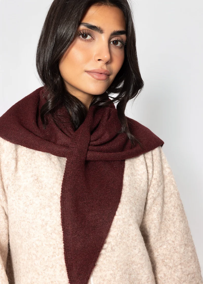Triangle Schal - burgundy
