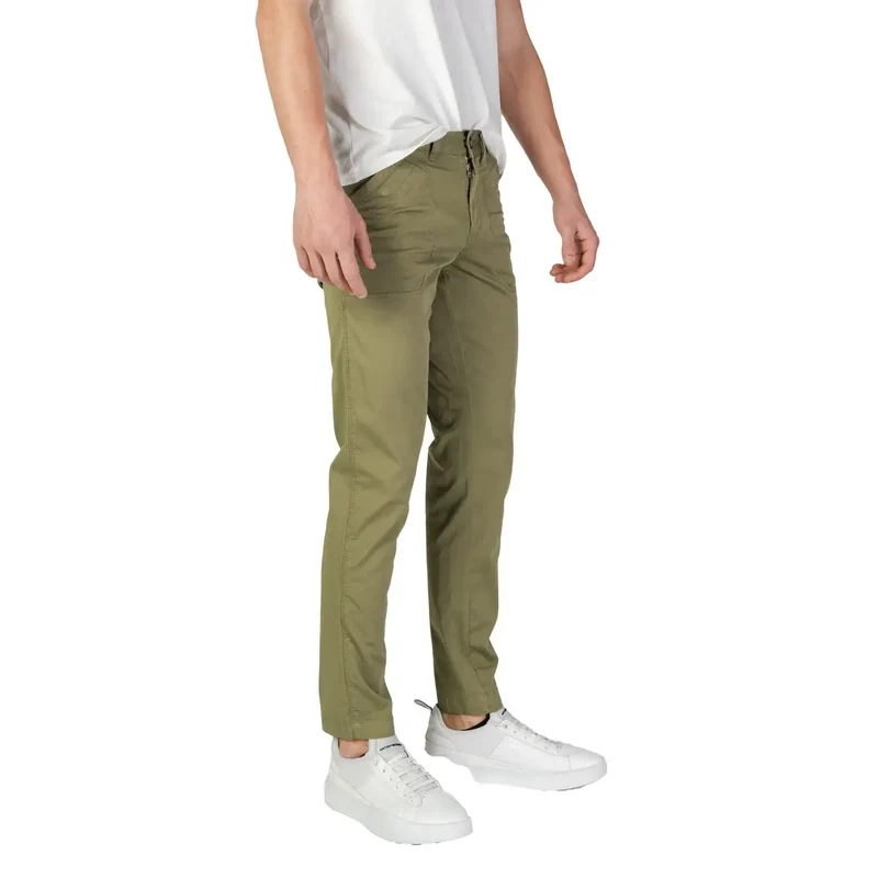 Refrigiwear Herren Grüne Stretch-Baumwollhose
