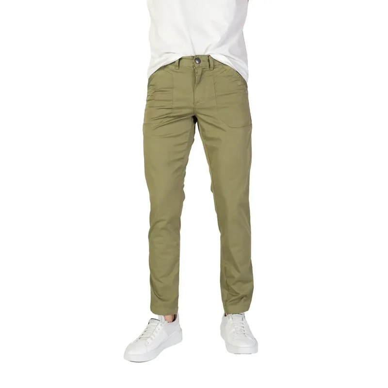 Refrigiwear Herren Grüne Stretch-Baumwollhose