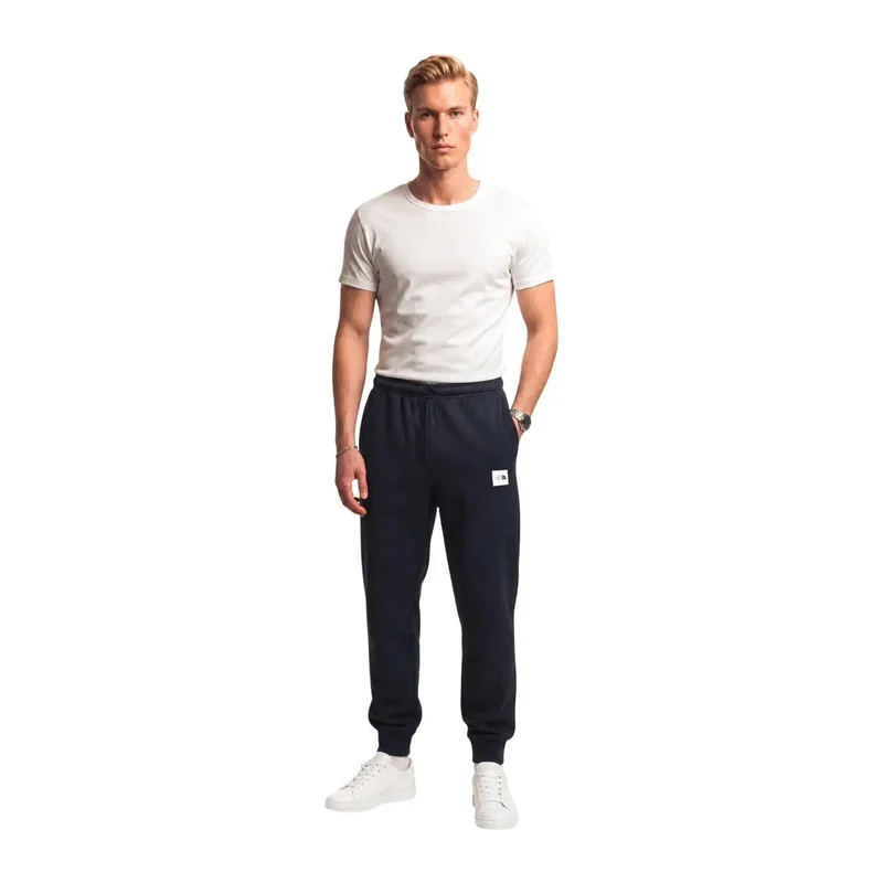 The North Face Herren Schwarze Baumwollfleecehose