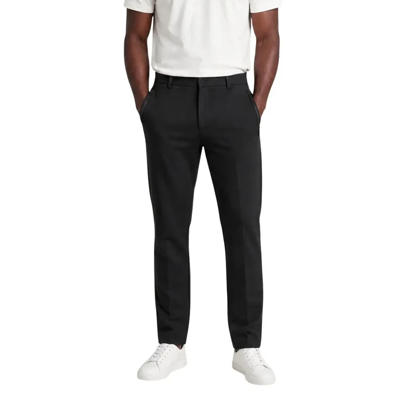 Armani Exchange Schwarze Herrenhose aus Baumwollmischgewebe