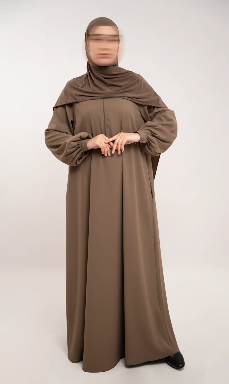 A-Linie Abaya TAYMA R – Espresso