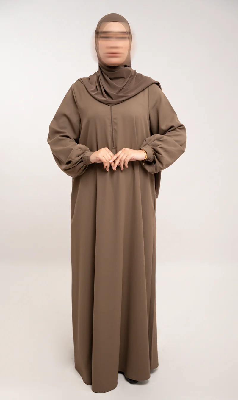 A-Linie Abaya TAYMA R – Espresso