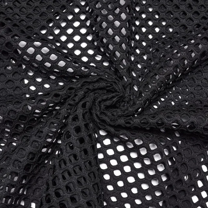 Punk-Tanktop für Herren mit Nieten und Rissen aus Mesh