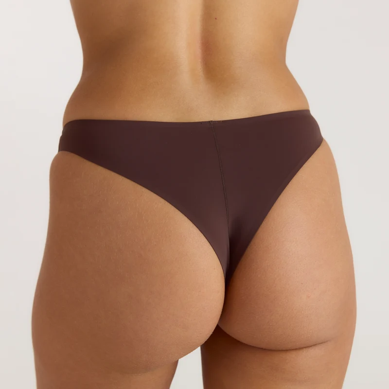 Nahtloser Brazilian Slip - Schokolade