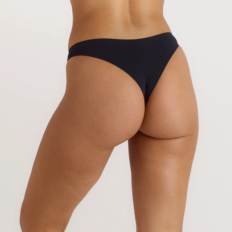 Nahtloser Brazilian Slip - Schwarz