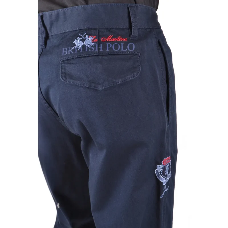 La Martina Herren-Baumwollhose, blau