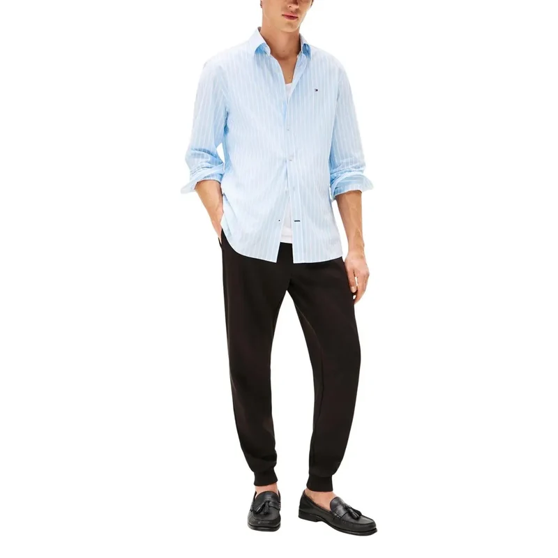 Tommy Hilfiger Schwarze Baumwollhose für Herren