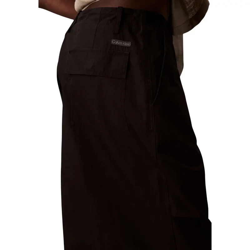 Calvin Klein Jeans Schwarze Herrenhose aus Baumwolle und Nylon