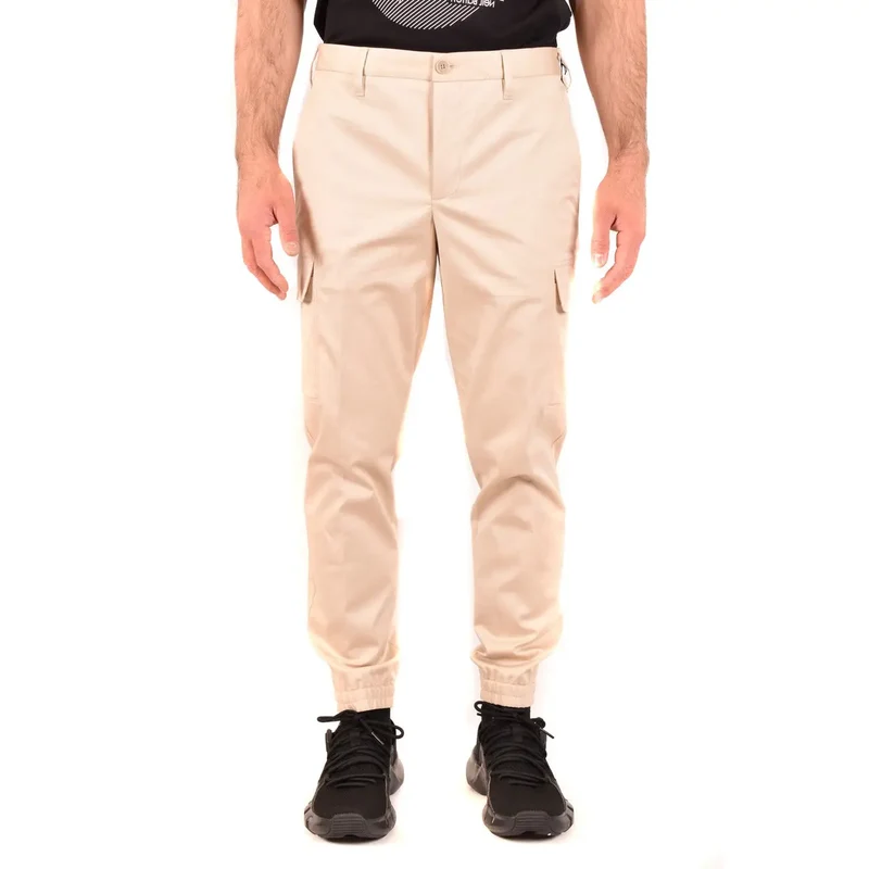 Neil Barrett Herren Beige Baumwollhose