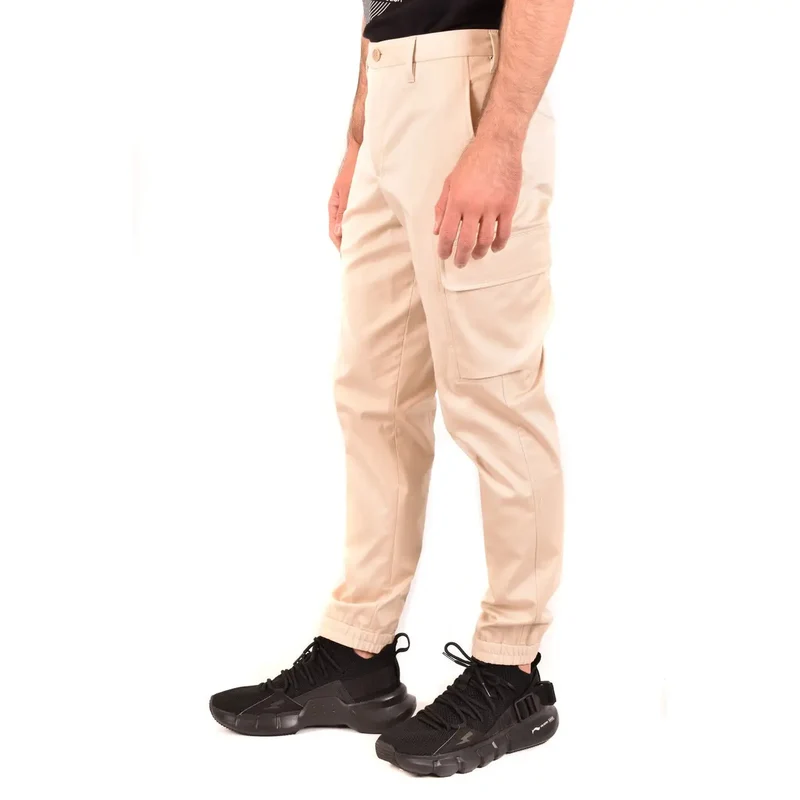 Neil Barrett Herren Beige Baumwollhose