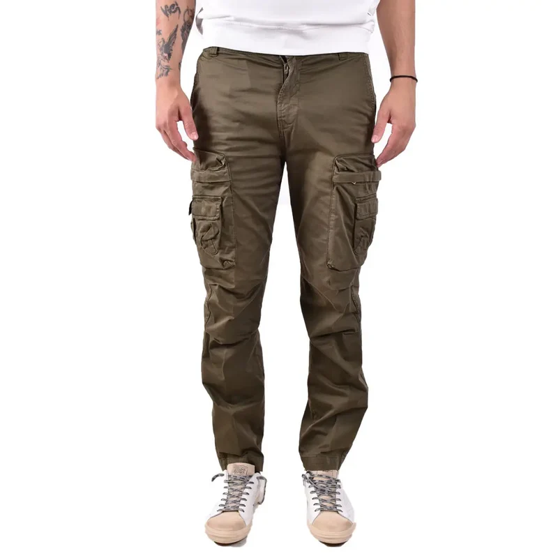 Diesel Herren grüne Baumwollhose