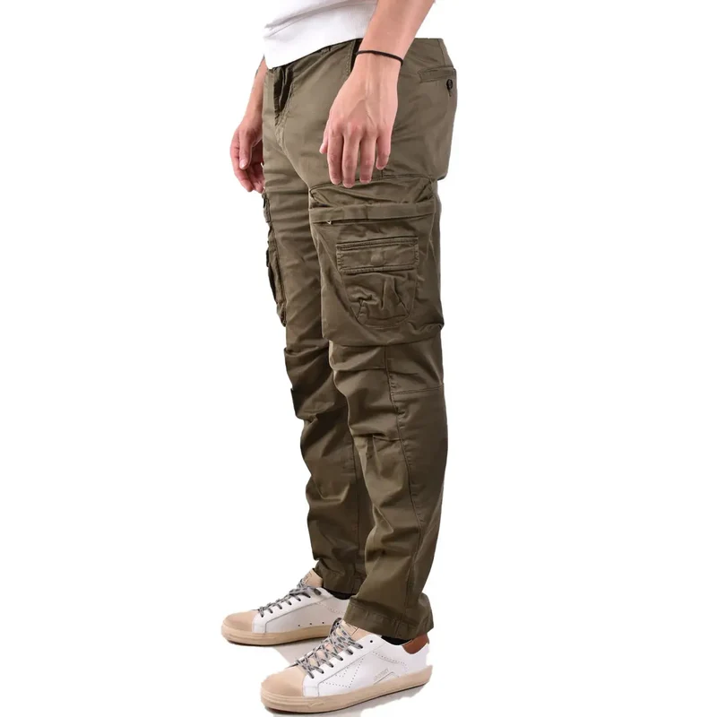 Diesel Herren grüne Baumwollhose