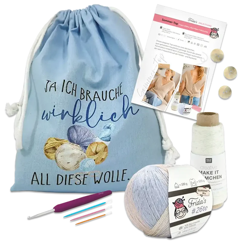 Masche in der Tasche | Top mit Pailetten