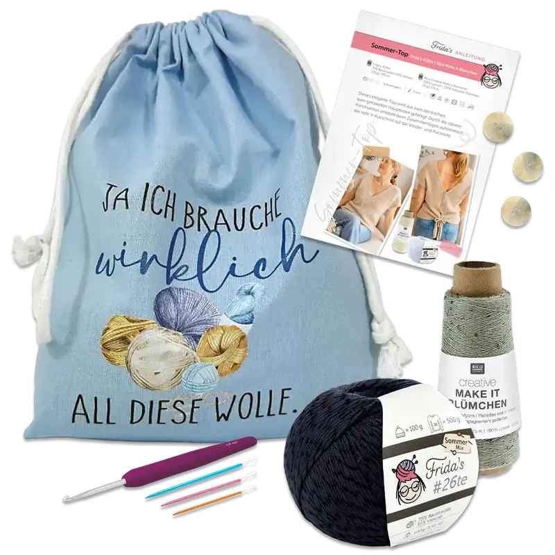 Masche in der Tasche | Top mit Pailetten