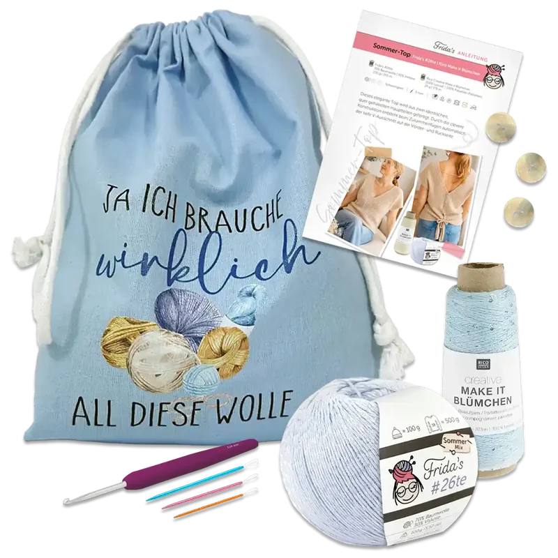 Masche in der Tasche | Top mit Pailetten