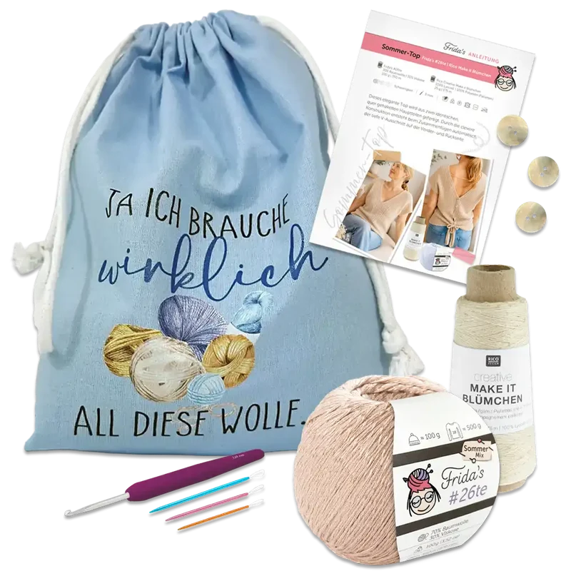 Masche in der Tasche | Top mit Pailetten