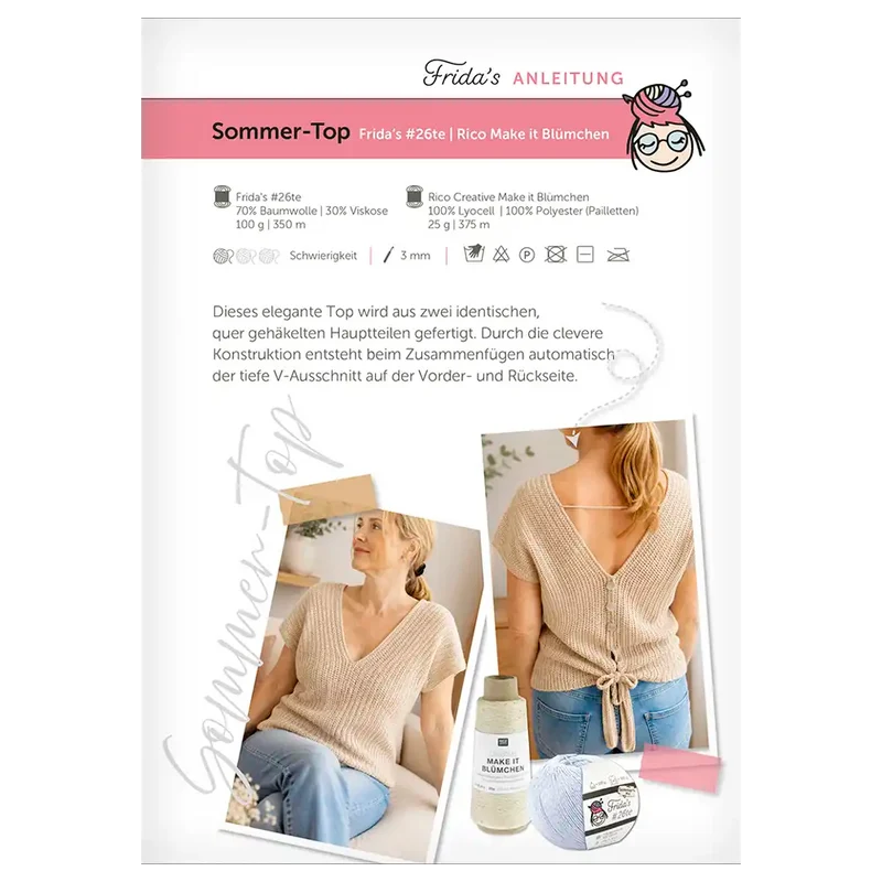 Masche in der Tasche | Top mit Pailetten