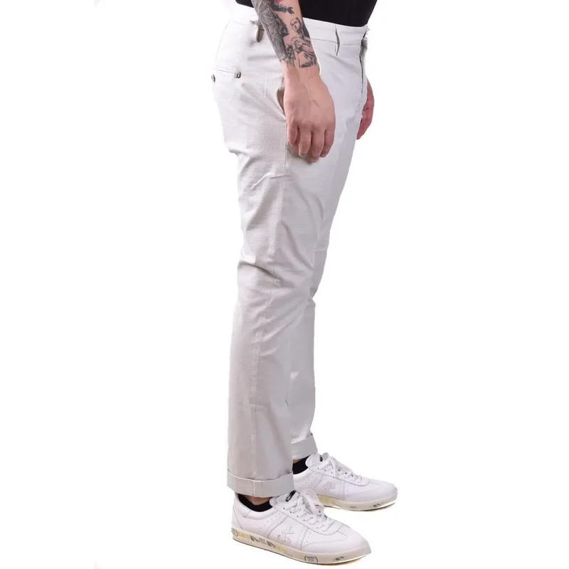 Dondup Herren graue Baumwollhose