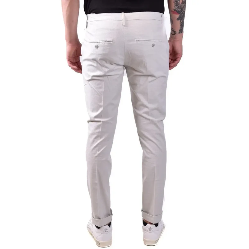 Dondup Herren graue Baumwollhose