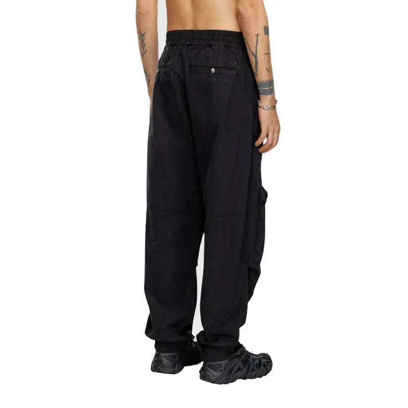 Diesel Schwarze Herrenhose im Herbst-Winter-Stil mit Taschen