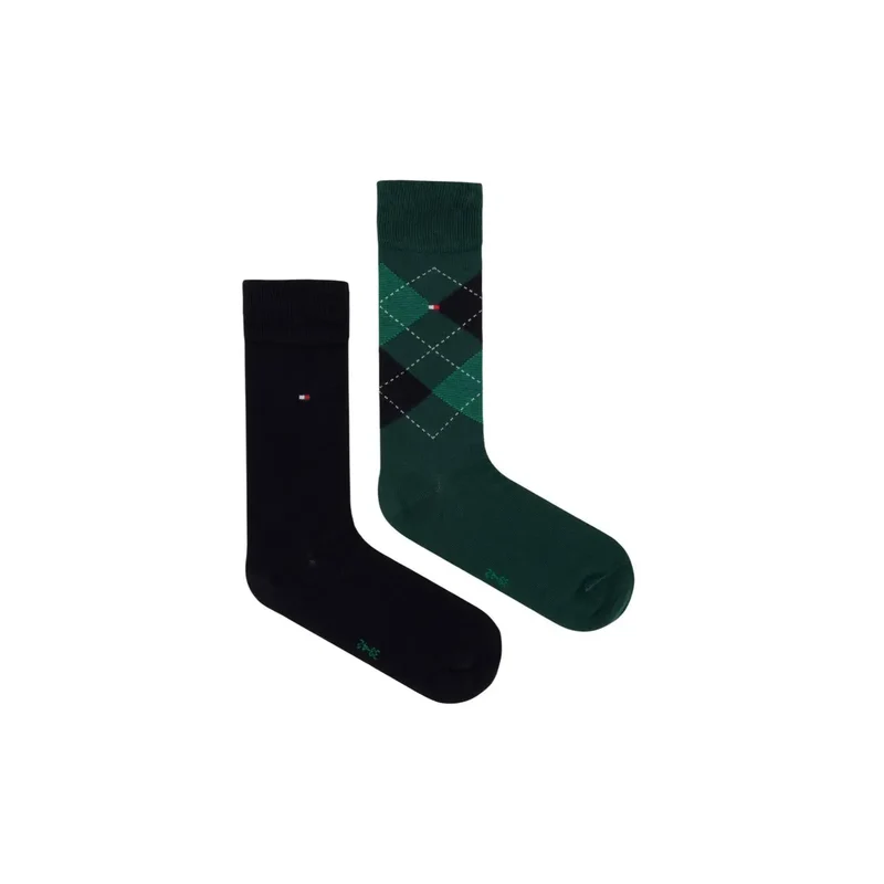 Tommy Hilfiger Herrensocken, grün, Baumwollmischung