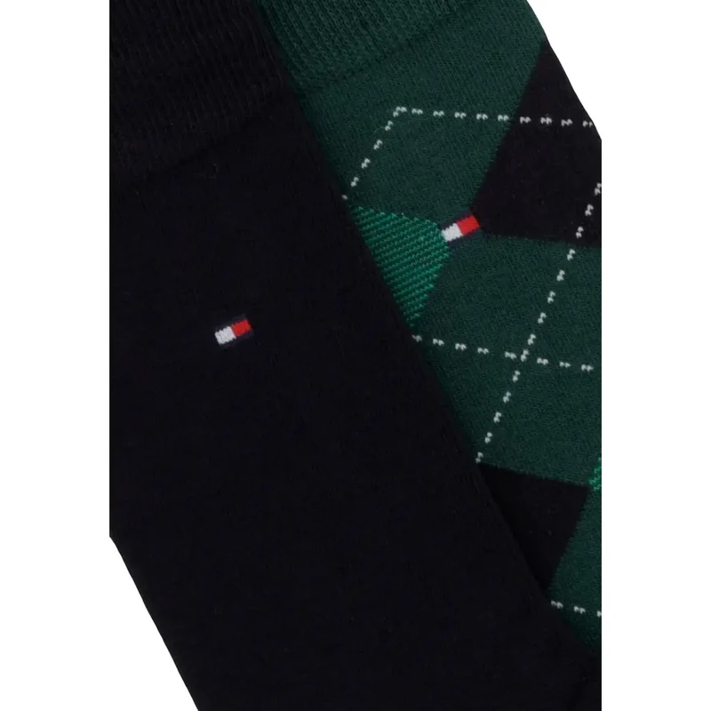 Tommy Hilfiger Herrensocken, grün, Baumwollmischung