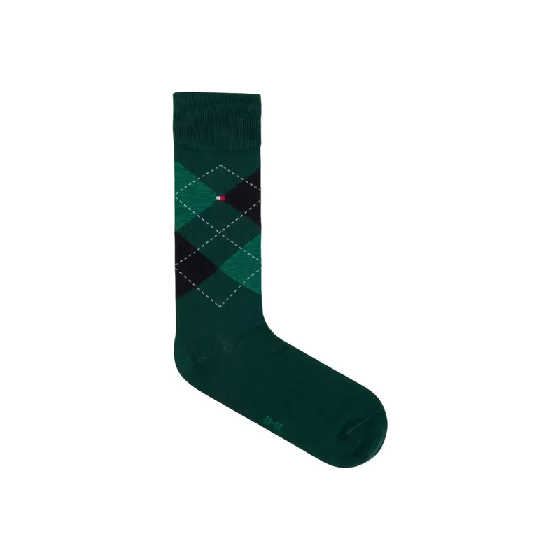 Tommy Hilfiger Herrensocken, grün, Baumwollmischung
