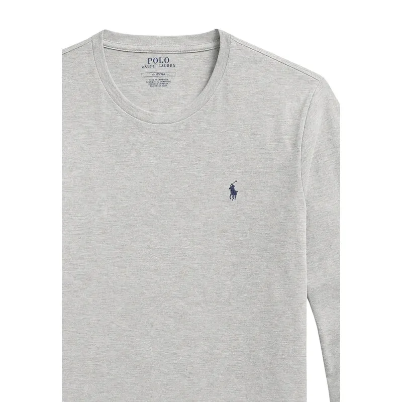 Ralph Lauren Herren Grauer Baumwoll-Schlafanzug Top
