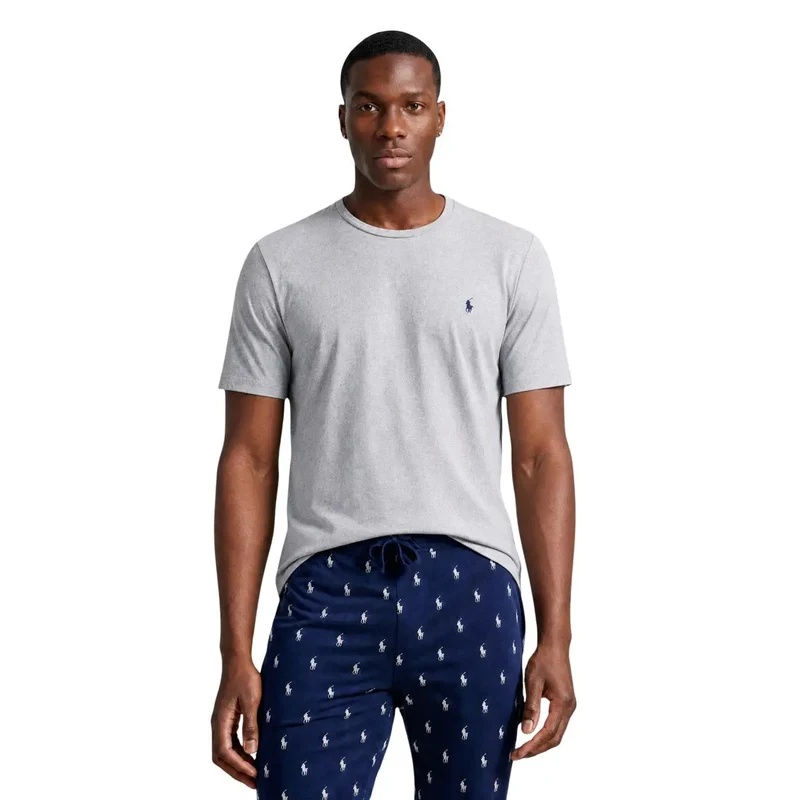 Ralph Lauren Herren Schlafanzug aus grauer Baumwolle Top