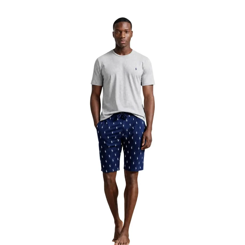 Ralph Lauren Herren Schlafanzug aus grauer Baumwolle Top