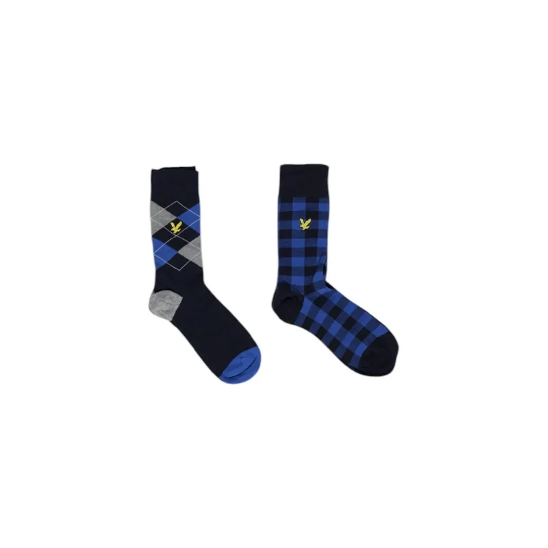 Lyle and Scott Herrenunterwäsche Blau Baumwolle Geometrisches