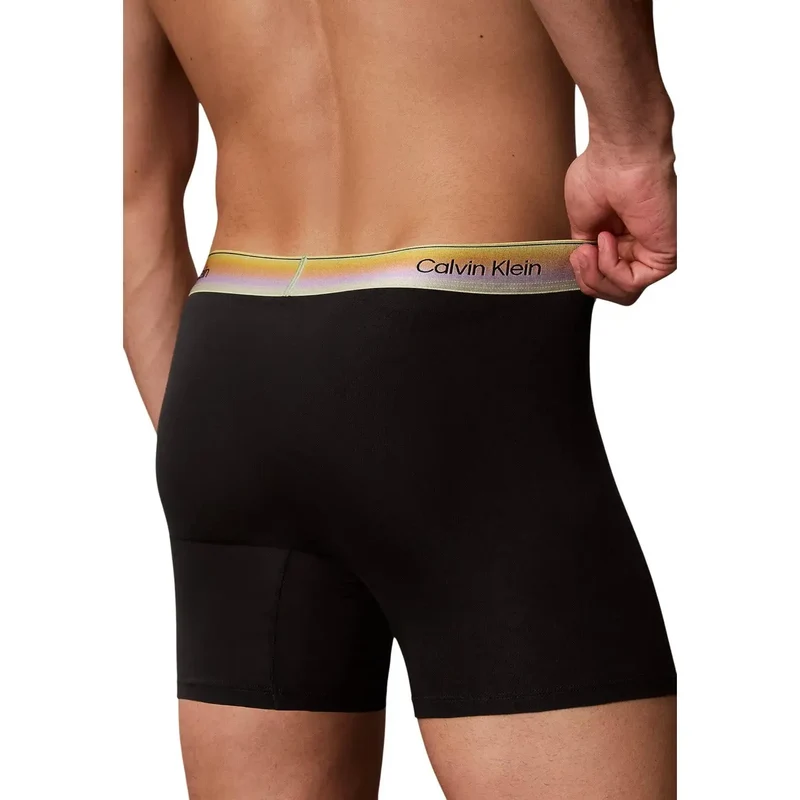 Calvin Klein Herren Boxershorts, schwarz, Baumwoll-Stretch