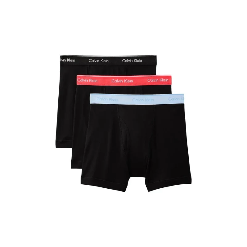 Calvin Klein Herren-Boxershorts, rot, Baumwolle, 3er-Pack