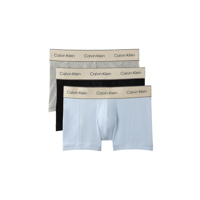 Calvin Klein Herren-Baumwoll-Badehosen, schwarz, 3er-Pack