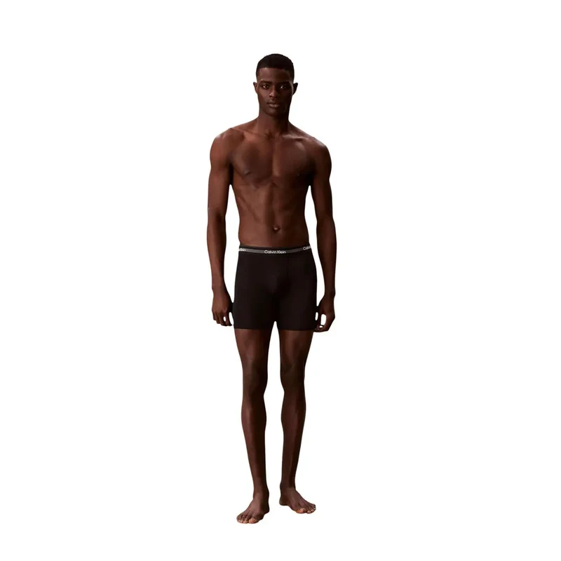 Calvin Klein Herren-Boxershorts, schwarz, Polyester, 3er-Pack