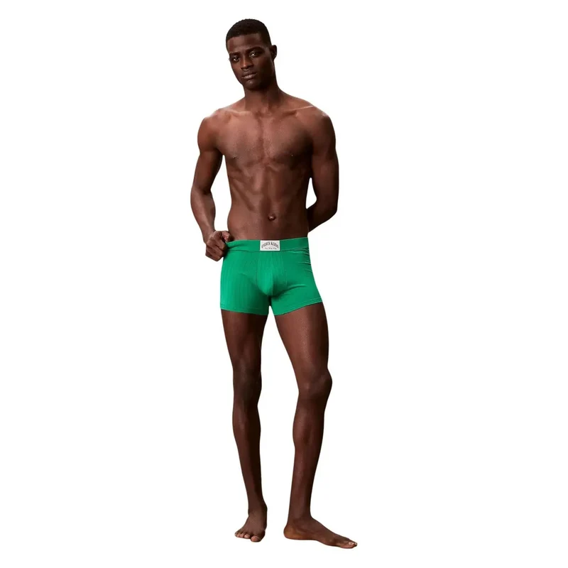 Calvin Klein Herren-Trunks aus grüner Baumwolle