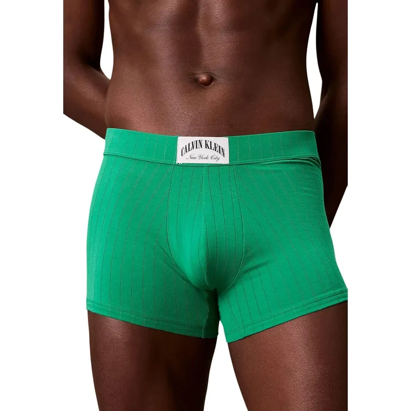 Calvin Klein Herren-Trunks aus grüner Baumwolle