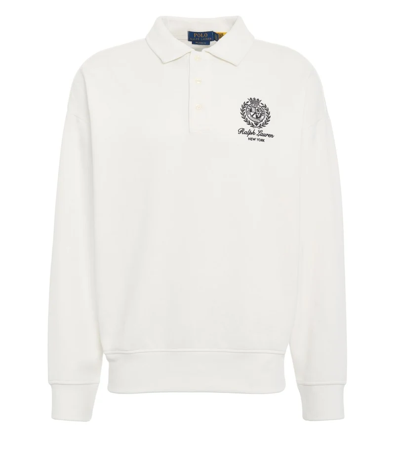 Sweatshirt con colletto polo