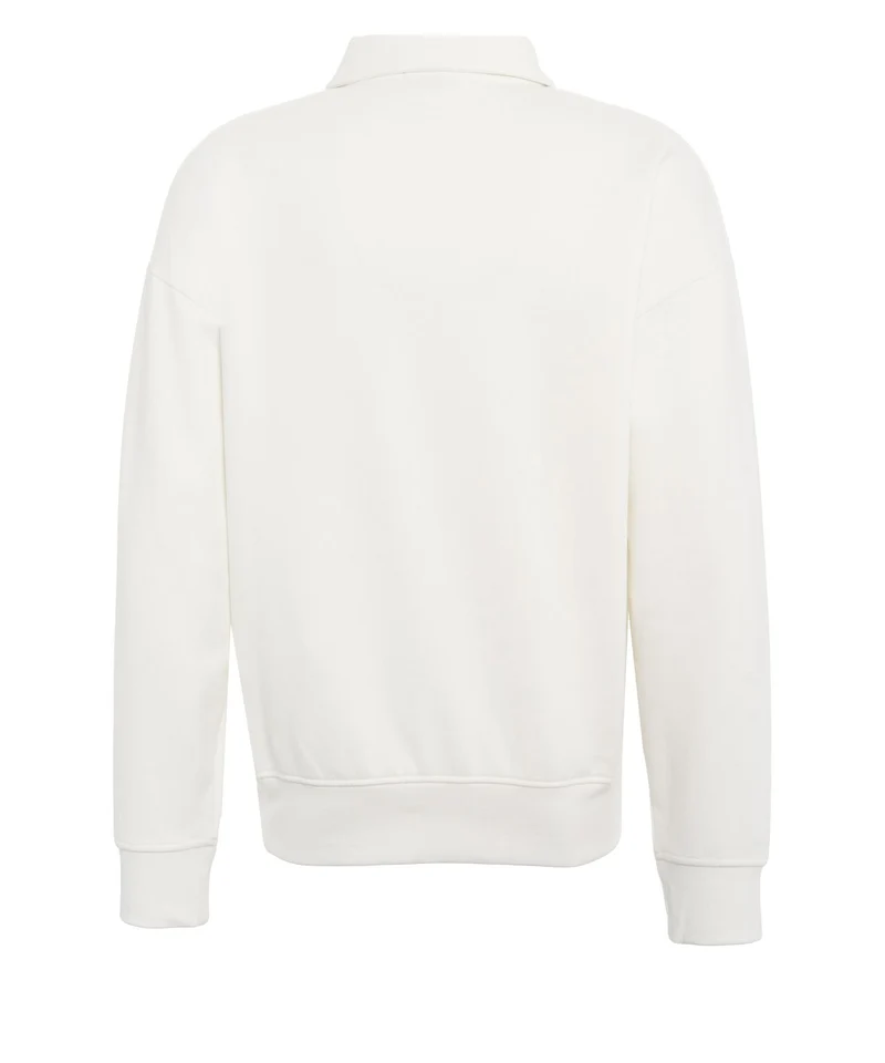 Sweatshirt con colletto polo