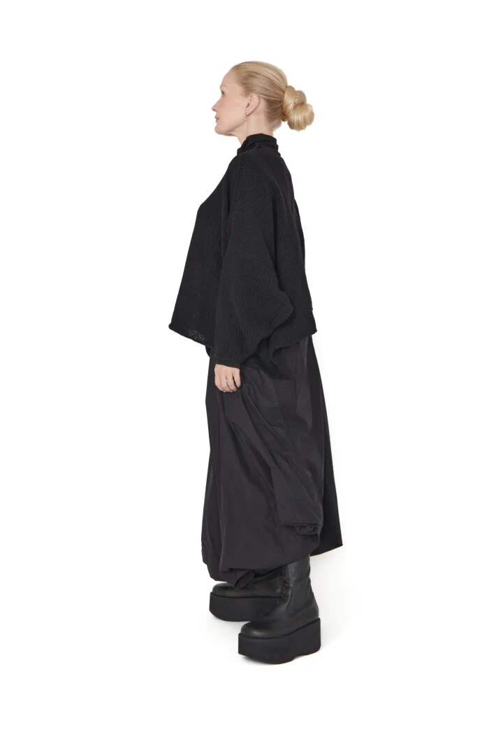 Sort Aarhus Grobstrick Pulli