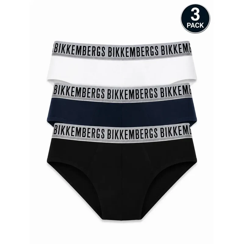 Bikkembergs Weiße Herren-Unterwäsche aus Baumwolle, Stretch-Passform