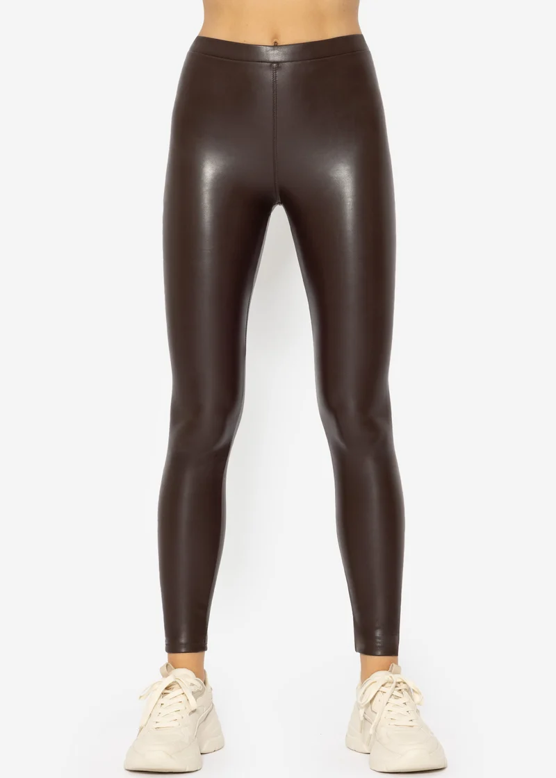 Thermo Leggings - dunkelbraun