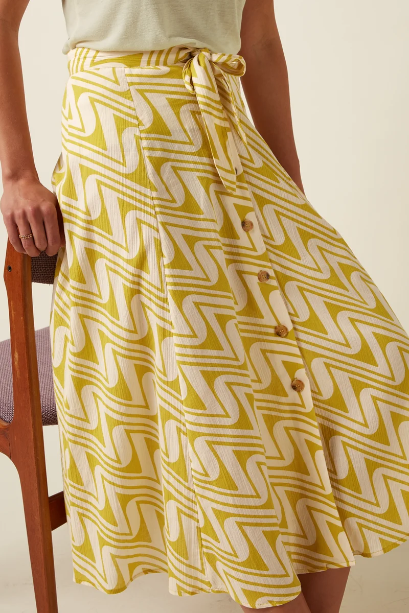 Judy Midi Skirt Laguna Woven