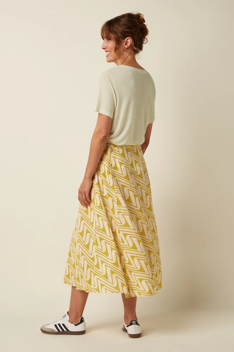 Judy Midi Skirt Laguna Woven