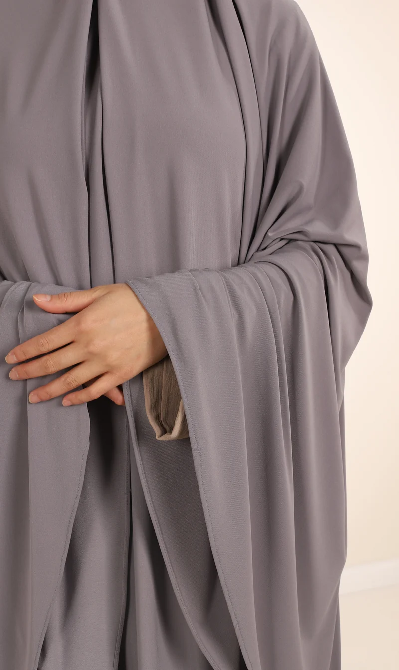 Jersey Premium KNEE Khimar - Hellgrau