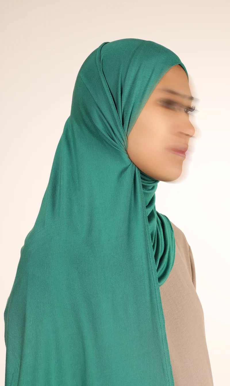 Viskose-Instant-Hijab FNR – Grasgrün