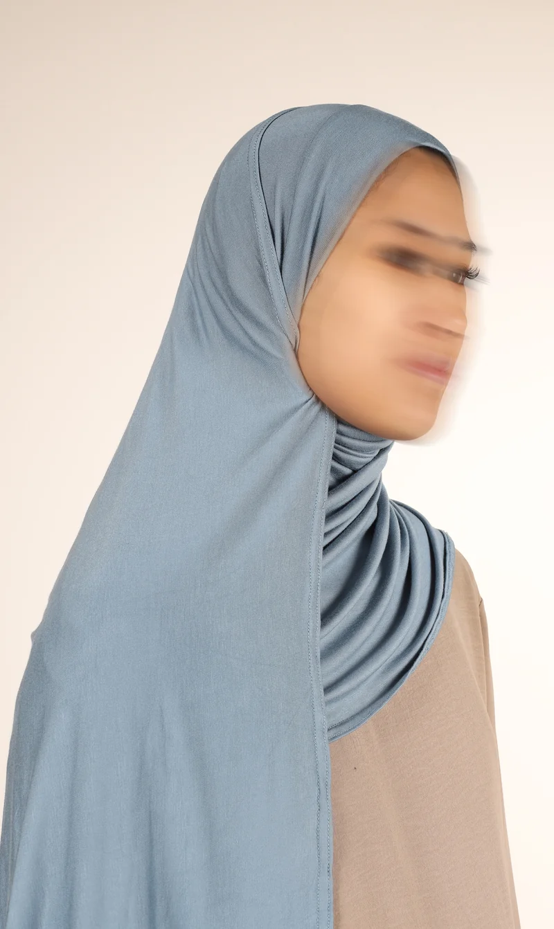 Viskose Instant Hijaab FNR - Jeansblau