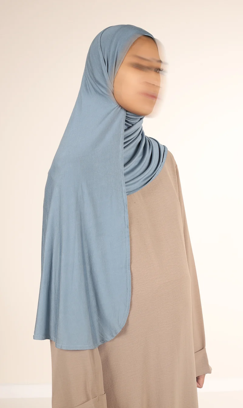 Viskose Instant Hijaab FNR - Jeansblau